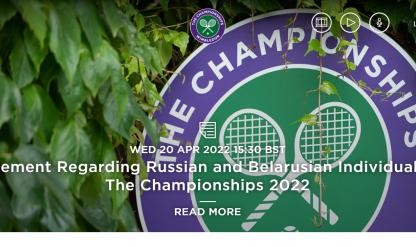 咪咕体育-温网官网发声明：禁止俄和白俄选手参加2022年赛事